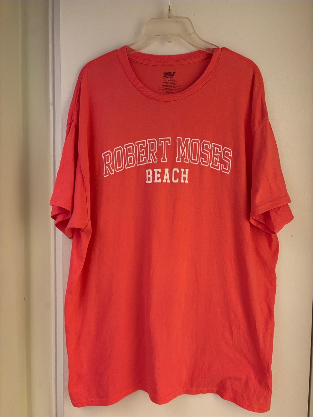 Robert Moses Beach Coral Graphic T-Shirt